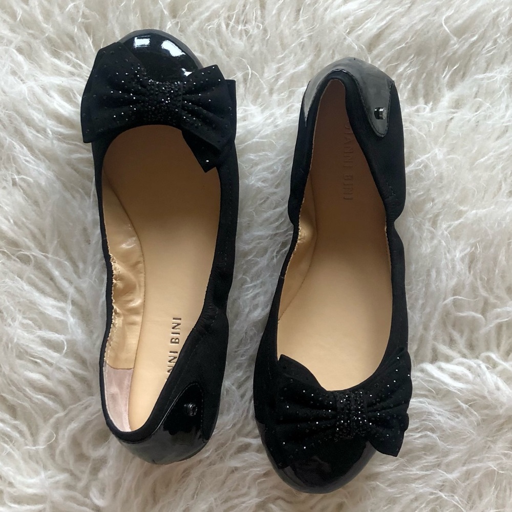 NWT Gianni Bini Women’s Black Bow Flats